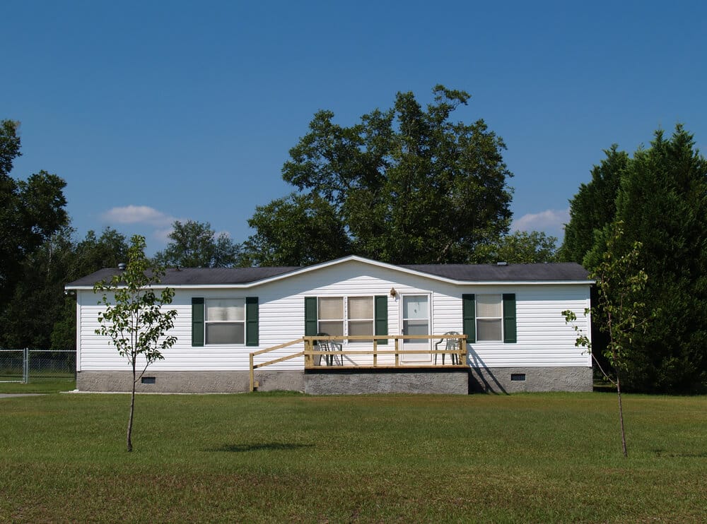 a brand new manufactured home on spacious property