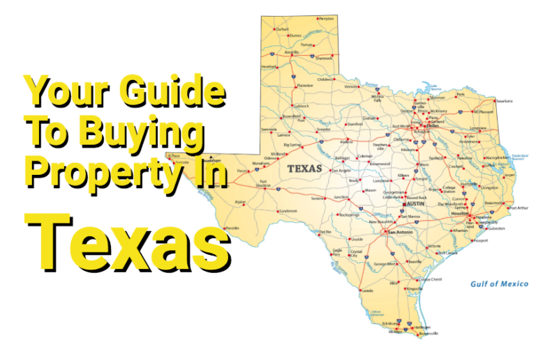 Texas road map with text