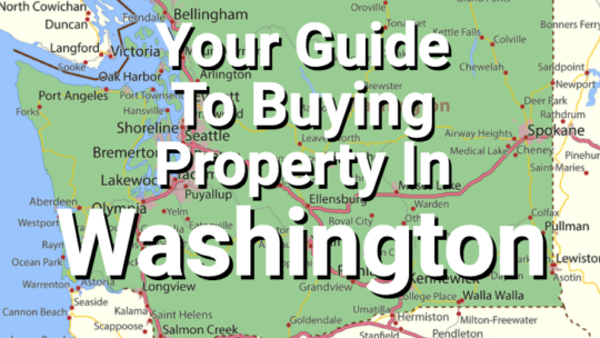 Washington state map with overlay text.