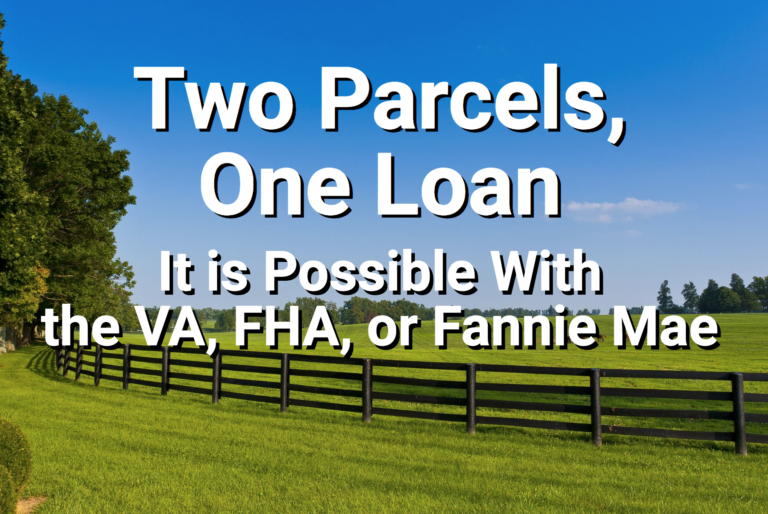 Two continuous parcels in the country