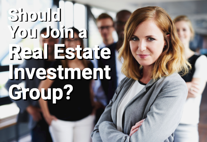 Real estate investment group with woman in the lead