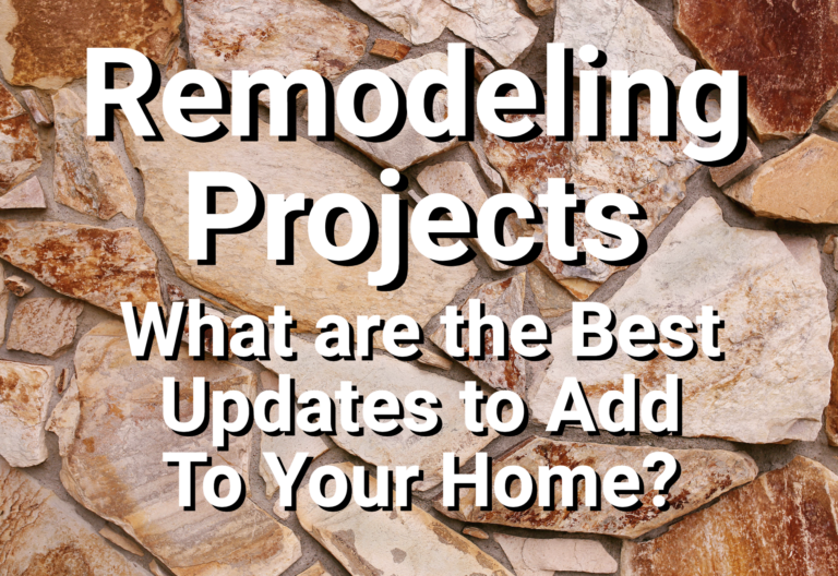 Stone veneer behind overlay text