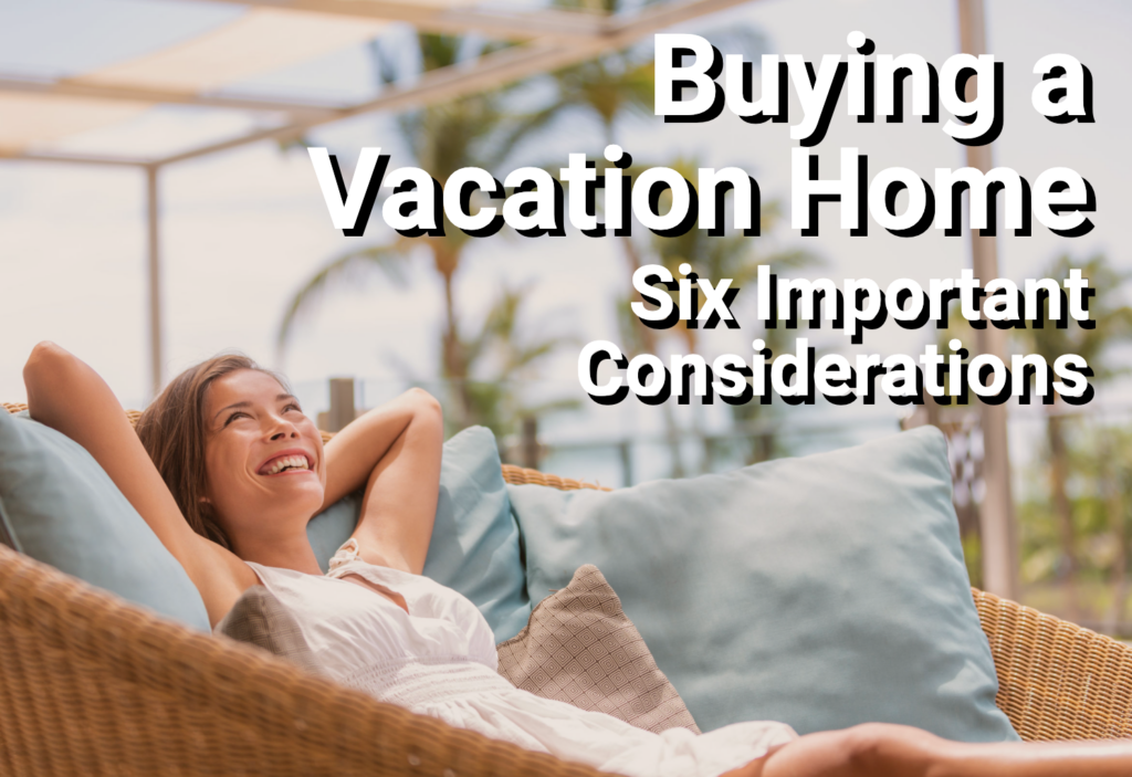 Woman enjoying vacation property