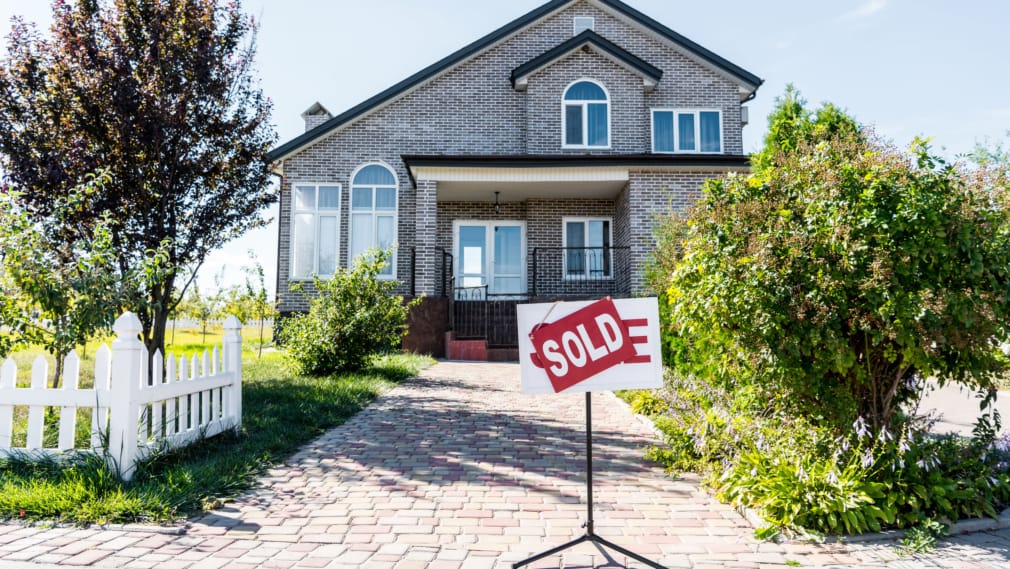 Buying a home during the COVID-19 crisis is common. Brick house has been sold.