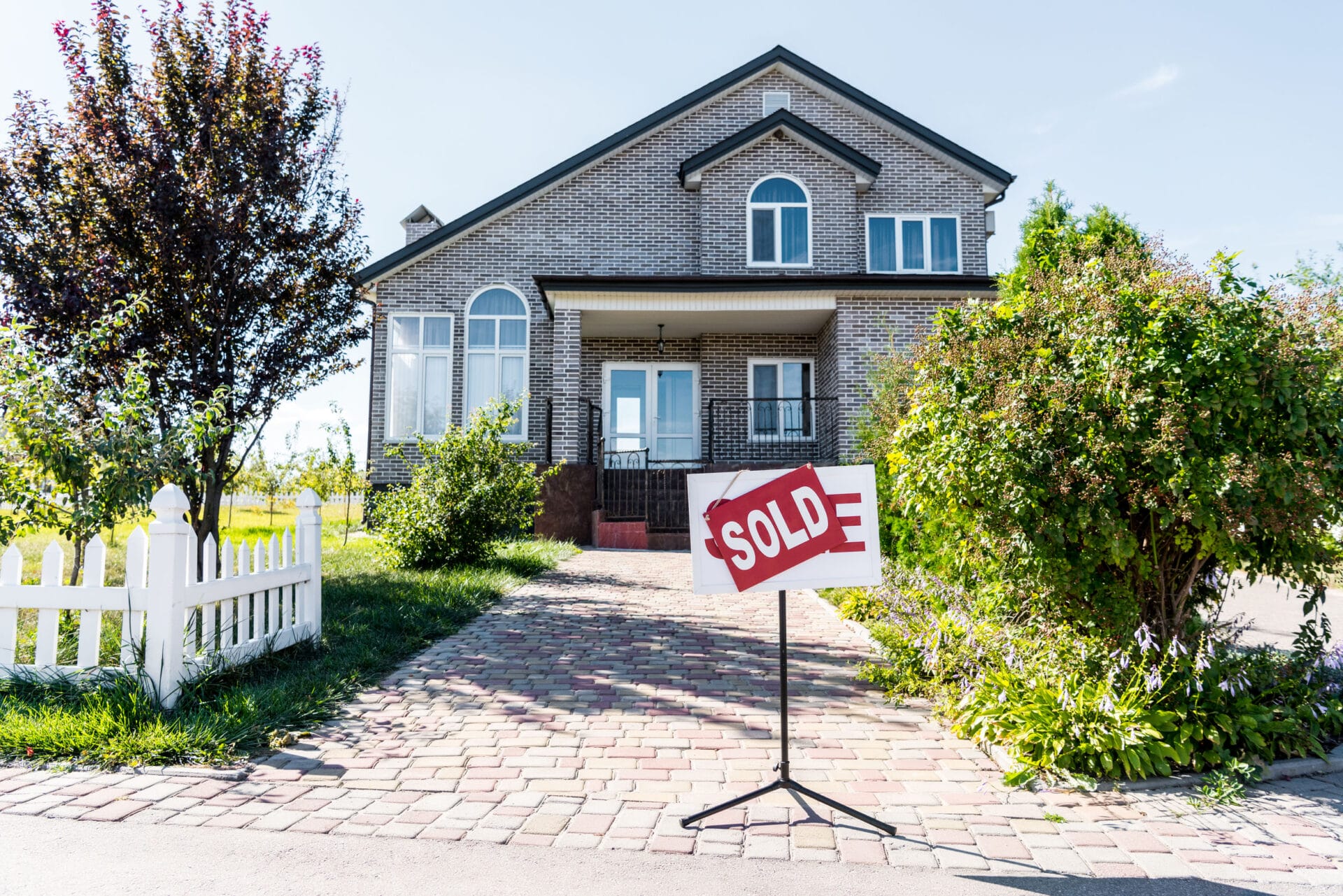 Buying a home during the COVID-19 crisis is common. Brick house has been sold.